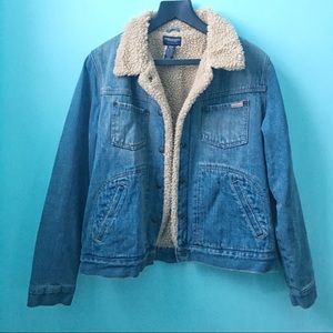 American Eagle Sherpa Lined Jean Jacket